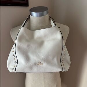 Coach Edie Leather Shoulder Bag